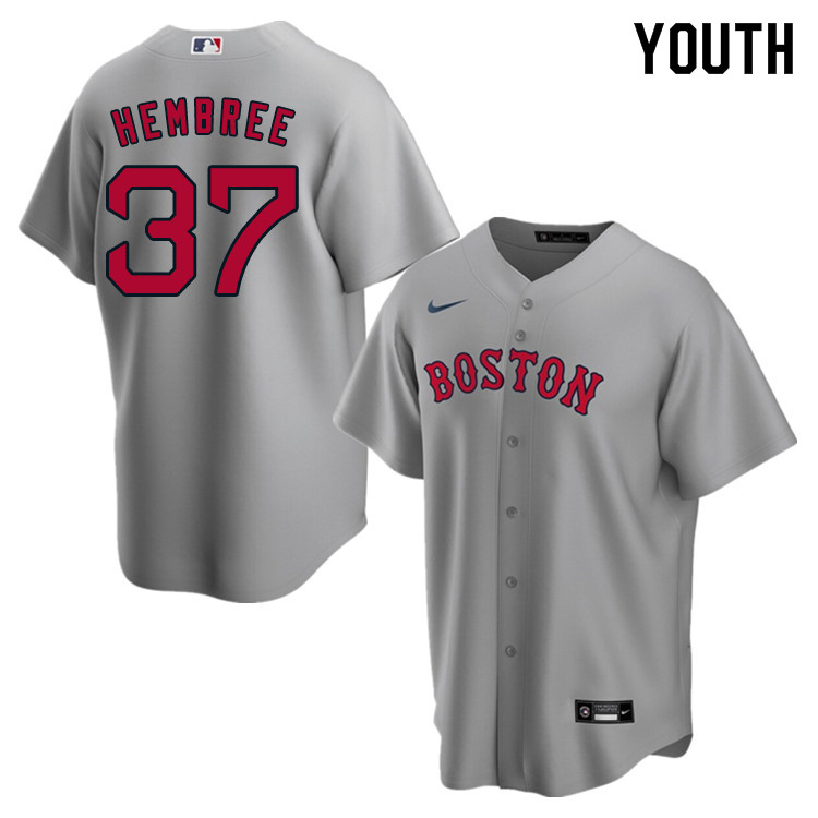 Nike Youth #37 Heath Hembree Boston Red Sox Baseball Jerseys Sale-Gray
